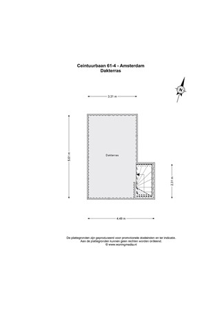 Floorplan - Ceintuurbaan 61-4, 1072 EV Amsterdam
